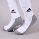 091 /1 Носки женские AD белый-серый высокие