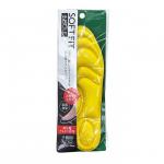 FUDO KAGAKU Soft Fit Мягкие анатомические стельки с антибактериальным эффектом для спортивной обуви (желтые)  18-22 см., 1/240