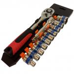 1/2" Трещотка с шестигранными головками 12шт MLG 10052