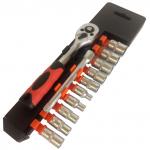 1/4" Трещотка с шестигранными головками 12шт MLG