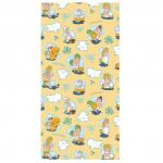 Полотенце вафельное банное 210/2 С легким паром цвет персиковый