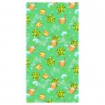 Полотенце вафельное банное 376/2 Баня цвет зеленый