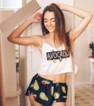 Атласный костюм avocado ZI