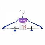 Вешалка для костюма с клипсами синяя