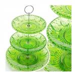 Ваза конфетница 3х ярусная стекло MB(х8)