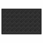 Коврик придверный "Шахматка" 60x38 см черный