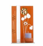 Ваза с подсвечником ЦВЕТЫ 23 см