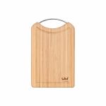 Доска разделочная прямоугольная с металлической ручкой 30,5х20,5х1,6 см