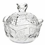 Конфетница "Кристалл" 9x9x14 см. v=100мл. (стекло) (коричневая упаковка)