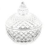Конфетница "Кристалл" 9,5x9,5x10,5 см. v=200мл. (стекло) (подарочная упаковка)