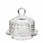 Икорница "Кристалл" 9x9x8 см. v=50мл. (стекло) (коричневая упаковка)