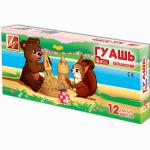 Гуашь "ЗОО", 12 цв., 15 мл., блок-тара