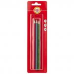 Набор карандашей ч/г, H, HB, B (Т, ТМ, М), дерево, заточ., шестигранный, ассорти, без ластика, KOH-I-NOOR, ALPHA, (3 шт в уп), блистер с е/п