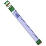 Линейка, 30 см, пластик, синий цв., тониров., СТАММ, пакет с е/п