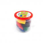 Мелки восковые на масляной основе, (15 цв. в уп), круглая, трехгранная, шестигранная форма, ассорти цв., ЛУЧ, КРОХА, ведро