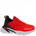 201K-YLK-1660 крас/черн Кроссовки для мальчиков (32-38)/12