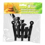 Вешалка Банные Штучки Веник и ушат металлическая 3 крючка 32493