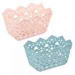 VETTA Корзинка универсальная Цветы, пластик, 15х10х8,5  см, 2 цвета