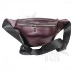 Женская кожаная поясная сумка Corsica. Кофе жемчужный