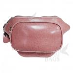 Женская кожаная поясная сумка Corsica. Лиловый