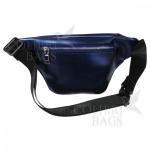 Женская кожаная поясная сумка Corsica. Сапфир