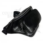 Женская кожаная поясная сумка Corsica. Черный