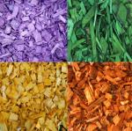 Набор щепы: желтая + оранжевая + фиолетовая + зелёная