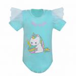 Боди для девочки интерлок зеленый День рождения RF30K-2 Sladikmladik