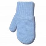 Варежки д/м нежно-голубой двойные А37101-10 КРОХА