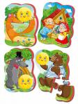 ВладиТ Мягкие пазлы Baby puzzle Сказки "Колобок" NEW
