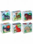 Дес. кор. Кубики 8 шт  "Дикие животные и их малыши" 00699,00669