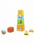Пирамидка-сортер с фигурками HE0225