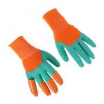 INBLOOM Перчатки садовые с латексным полуобливом, двойной коготь, 26см, 9 размер, 66гр, нейлон