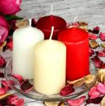 LADECOR Свеча столбик 6х15  см,  4 цвета