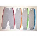 Брюки кулир Молния цв. сер.меланж/лампасы индиго р.30; 32