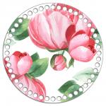 *Круг 20 см. Пионы