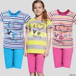 Пижама для девочек, короткий рукав, Taro