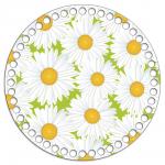 *Круг 20 см. Ромашки