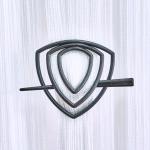 Улитка-треугольник -12 заколка для нитяных штор