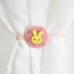 Зайка-Пушистик - розовый подхват-магнит (2 шт.)