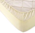 Трикотажная простыня на резинке (молочная)