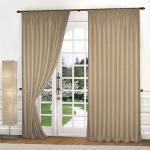 Комплект портьер блэкаут-мелкая рогожка B503-3, бежевый                             (bt-200014-gr)