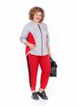 Спортивный костюм 1018 серый/красный, Pretty