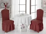 Набор чехлов на стулья 1/2, кирпичный                             (kr-1906-CHAR009)
