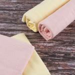 Набор детских пеленок фланель 4 шт 75/120 см Персик/Желтый