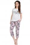 Пижама жен. футболка/бриджи
