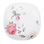 MILLIMI Анета Тарелка подстановочная опаловое стекло 28 см, квадратная форма, 19019