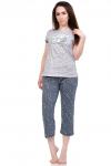 Пижама жен. футболка/бриджи