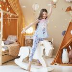 Пижама фуфайка (футболка), лосины д/дев