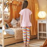 Пижама фуфайка (футболка), лосины д/дев